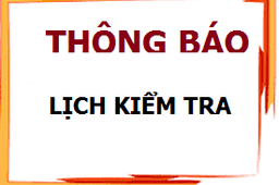 Kế hoạch kiểm tra giữa học kỳ I, năm học 2024-2025
