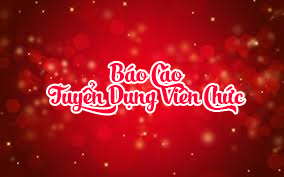Báo cáo tuyển dụng viên chức lần 2